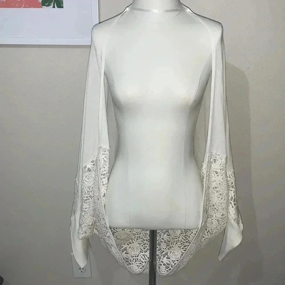 Kobi Halperin Crochet Drap Open Cardigan - Picture 2 of 10